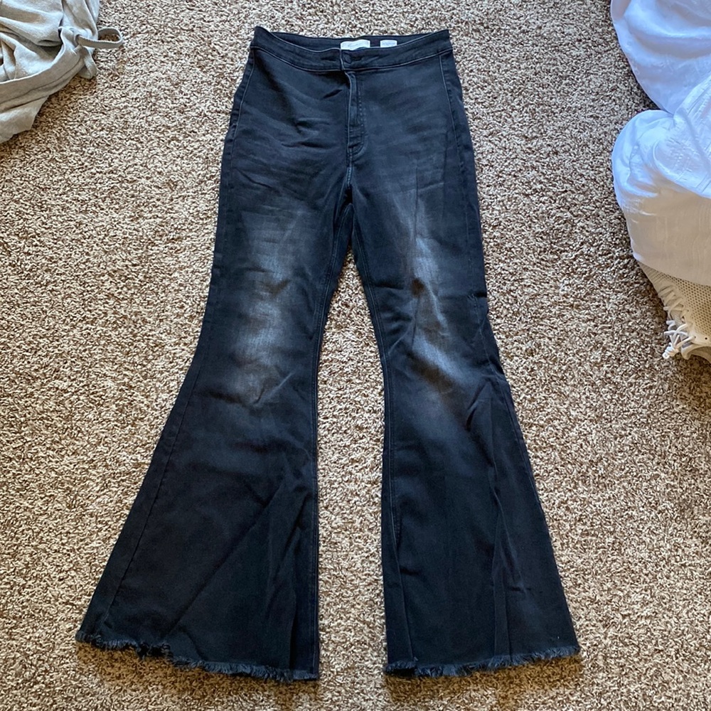 KanCan ultra high rise flare extreme flare jeans